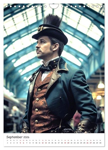 Produktbild: Voll unter Dampf: Steampunker (Wandkalender 2026 DIN A4 hoch), CALVENDO Monatskalender