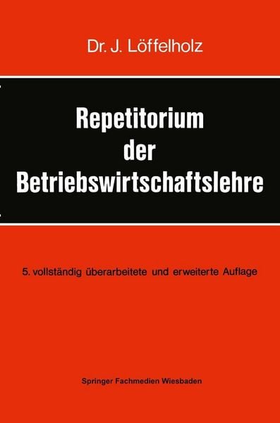 Produktbild: Repetitorium der Betriebswirtschaftslehre