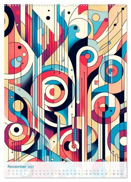 Produktbild: Syn&auml;sthetische Kunst - Musik in Farben und Formen (hochwertiger Premium Wandkalender 2027 DIN A2 hoch), Kunstdruck in Hochglanz