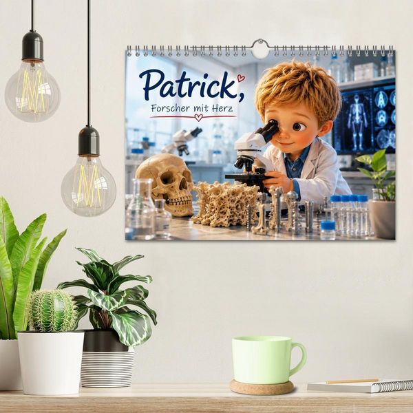 Produktbild: Patrick, Forscher mit Herz (Wandkalender 2027 DIN A4 quer), CALVENDO Monatskalender