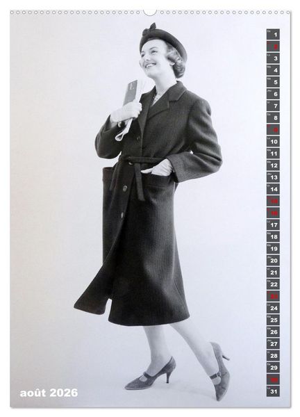 Produktbild: Deux mannequins des ann&eacute;es 1950 - Les jumelles Thea et Helga (Calendrier mural 2026 DIN A2 horizontal), CALVENDO calendrier mensuel