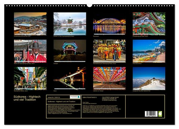 Produktbild: S&uuml;dkorea - Hightech und viel Tradition (Wandkalender 2026 DIN A2 quer), CALVENDO Monatskalender