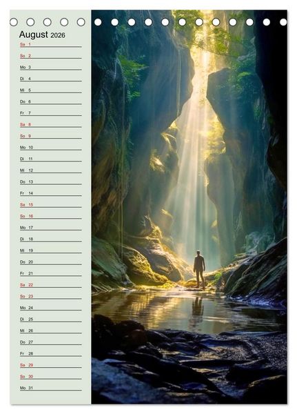 Produktbild: Von oben und unten (Tischkalender 2026 DIN A5 hoch), CALVENDO Monatskalender