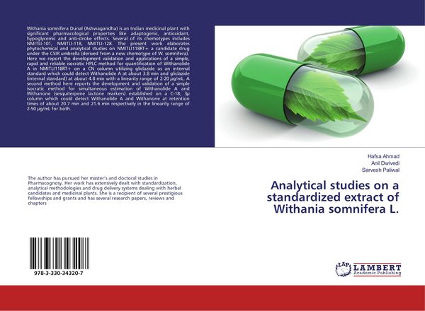 Produktbild: Analytical studies on a standardized extract of Withania somnifera L.