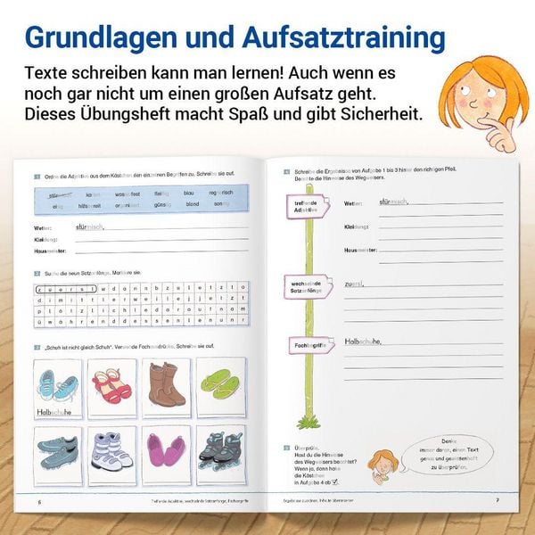 Produktbild: Das &Uuml;bungsheft Texte schreiben 6