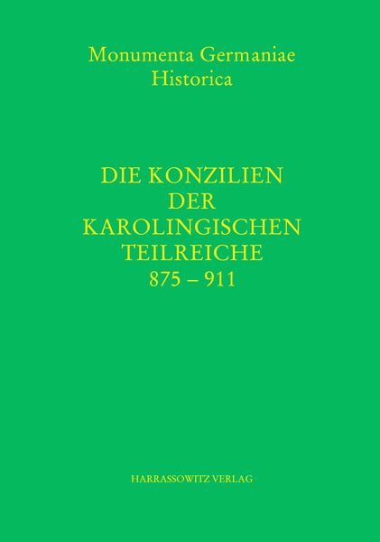 Produktbild: Die Konzilien der karolingischen Teilreiche 875-911