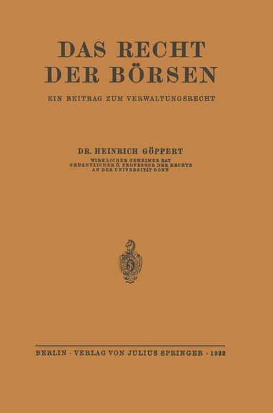 Produktbild: Das Recht der B&ouml;rsen