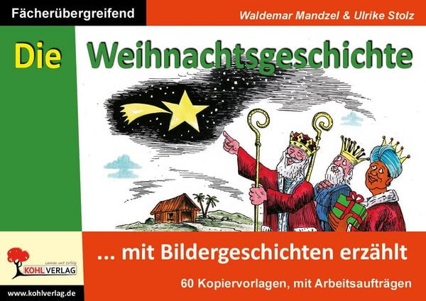 Produktbild: Die Weihnachtsgeschichte mit Bildergeschichten erz&auml;hlt