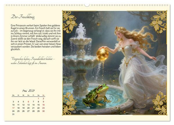 Produktbild: Die sch&ouml;nsten M&auml;rchen (hochwertiger Premium Wandkalender 2027 DIN A2 quer), Kunstdruck in Hochglanz