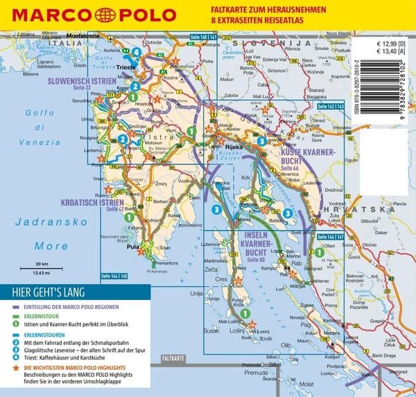 Produktbild: MARCO POLO Reisef&uuml;hrer Kroatische K&uuml;ste Istrien, Kvarner