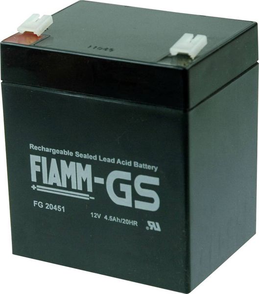 Fiamm PB-12-4,5-4,8 FG20451 Bleiakku 12V 4.5Ah Blei-Vlies (AGM) (B x H x T) 90 x 107 x 70mm Flachstecker 4.8mm Wartungsf