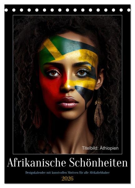 Produktbild: Afrikanische Sch&ouml;nheiten (Tischkalender 2026 DIN A5 hoch), CALVENDO Monatskalender
