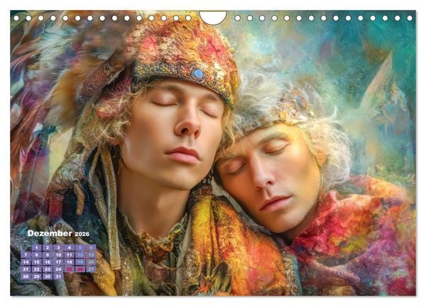 Produktbild: Zeichen der Liebe &ndash; Malerische Fantasiewerke (Wandkalender 2026 DIN A4 quer), CALVENDO Monatskalender