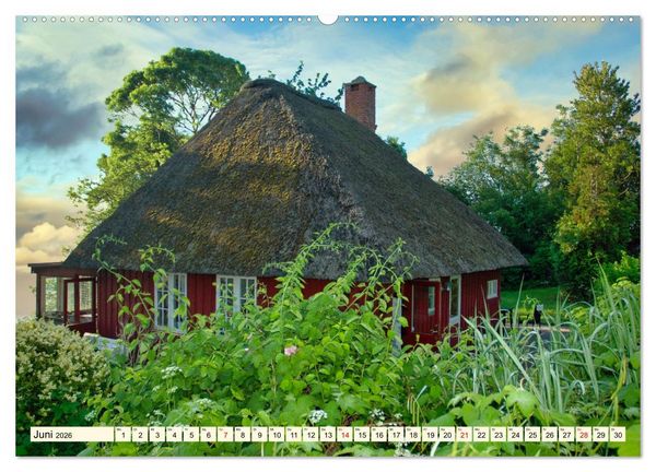 Produktbild: Idyllische Reetdachh&auml;user (hochwertiger Premium Wandkalender 2026 DIN A2 quer), Kunstdruck in Hochglanz