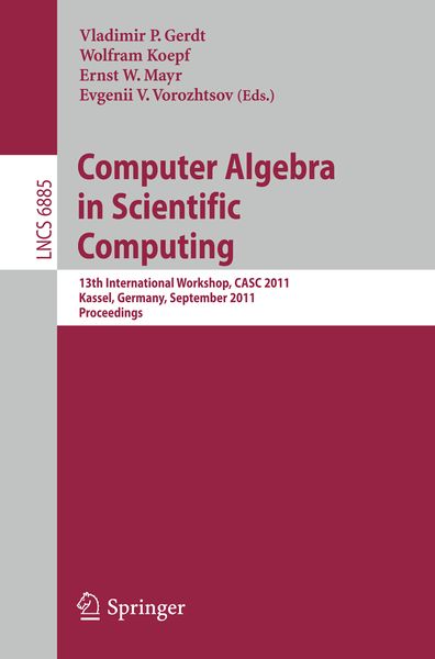 Produktbild: Computer Algebra in Scientific Computing