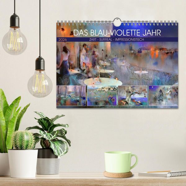 Produktbild: Das blau-violette Jahr (Wandkalender 2026 DIN A4 quer), CALVENDO Monatskalender