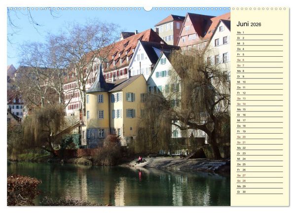 Produktbild: T&uuml;bingen erleben (hochwertiger Premium Wandkalender 2026 DIN A2 quer), Kunstdruck in Hochglanz