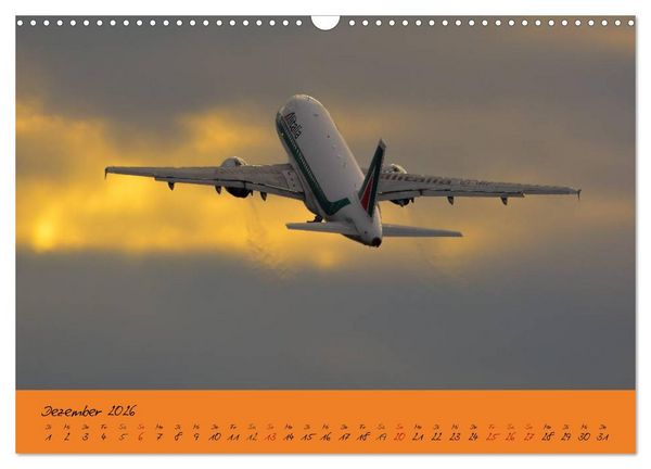 Produktbild: Flugzeuge im Abendlicht (Wandkalender 2026 DIN A3 quer), CALVENDO Monatskalender