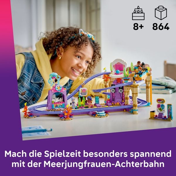 Produktbild: LEGO Friends 42703 Meerjungfrauen-Achterbahn, Bauset f&uuml;r M&auml;dchen und Jungen ab 8 Jahren