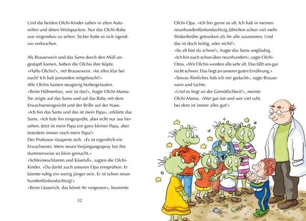 Produktbild: Die Olchis und das Sams 1. Die kaputte Wunschmaschine