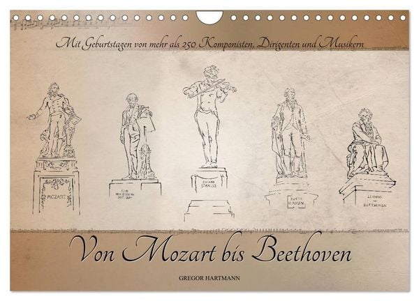 Produktbild: Von Mozart bis Beethoven (Wandkalender 2027 DIN A4 quer), CALVENDO Monatskalender
