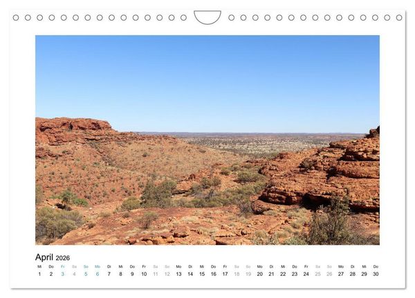 Produktbild: Traumziel Australien - Im Red Centre 2026 (Wandkalender 2026 DIN A4 quer), CALVENDO Monatskalender