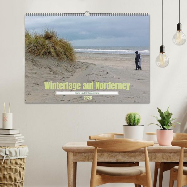 Produktbild: Wintertage auf Norderney (Wandkalender 2026 DIN A2 quer), CALVENDO Monatskalender
