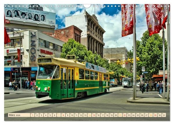 Produktbild: Durch die Welt mit der Stra&szlig;enbahn (Wandkalender 2026 DIN A3 quer), CALVENDO Monatskalender