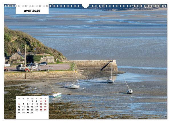 Produktbild: La Bretagne. La c&ocirc;te d'Emeraude et la c&ocirc;te de Penthi&egrave;vre (Calendrier mural 2026 DIN A3 vertical), CALVENDO calendrier mensuel