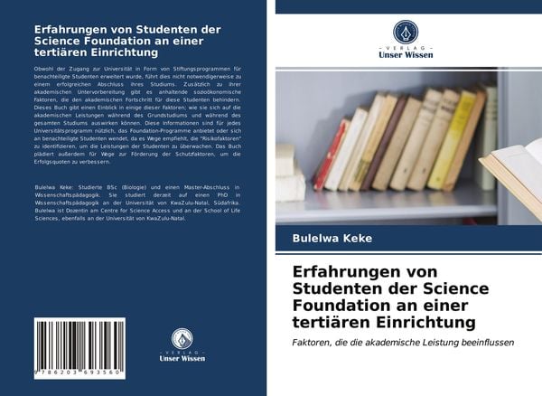 Produktbild: Erfahrungen von Studenten der Science Foundation an einer terti&auml;ren Einrichtung