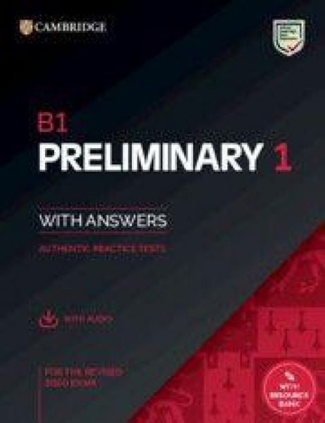 Produktbild: B1 Preliminary 1 for the Revised 2020 Exam Student's Book with Answers with Audio with Resource Bank