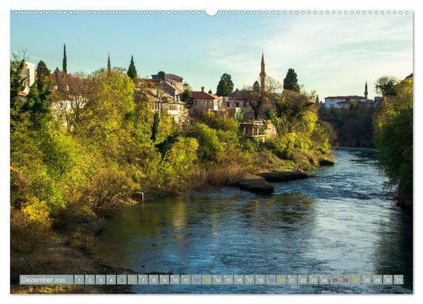 Produktbild: Die Altstadt von Mostar (hochwertiger Premium Wandkalender 2026 DIN A2 quer), Kunstdruck in Hochglanz