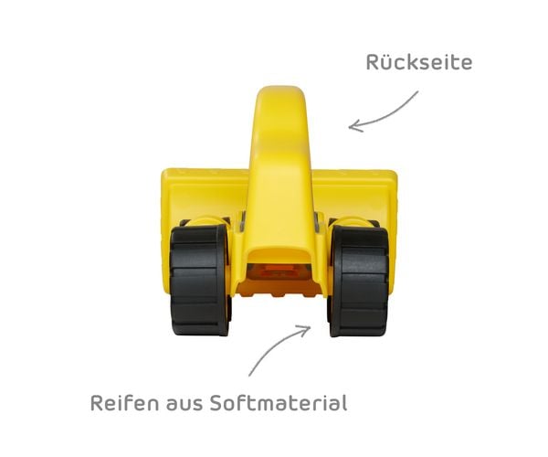 Produktbild: BIG 800054850 - BIG Power Worker Griffy Bagger, gelb, L:25cm, Baustellenfahrzeug, Sandspielzeug