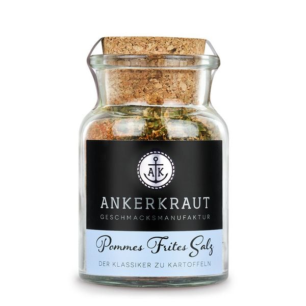 Produktbild: Ankerkraut Pommes Frites Salz, Korkenglas