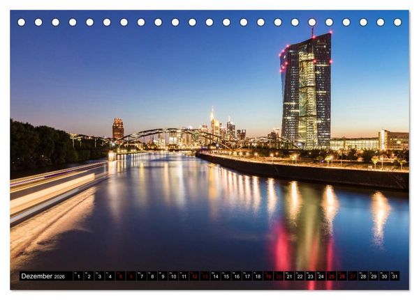 Produktbild: FRANKFURT Impressionen aus Mainhattan (Tischkalender 2026 DIN A5 quer), CALVENDO Monatskalender