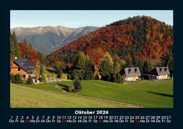 Produktbild: Landschaftskalender 2026 Fotokalender DIN A5