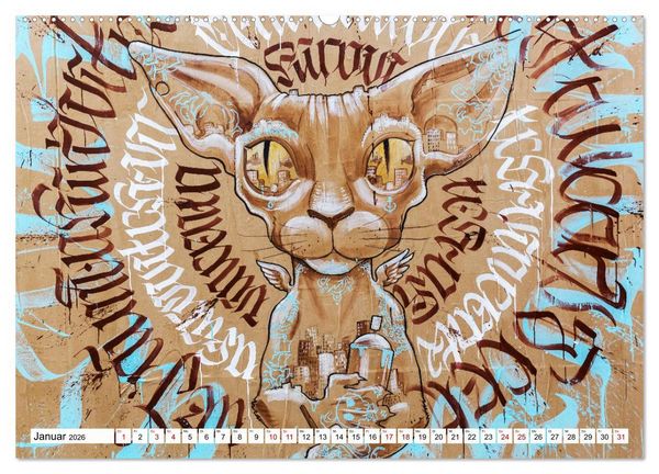 Produktbild: Kunst der Strasse (Wandkalender 2026 DIN A2 quer), CALVENDO Monatskalender