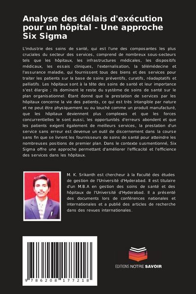 Produktbild: Analyse des d&eacute;lais d'ex&eacute;cution pour un h&ocirc;pital - Une approche Six Sigma