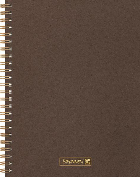 Produktbild: Brunnen Notizbuch Wire-O A5 dotted chocolat