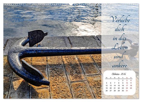 Produktbild: Mein Anker - Ein Jahr voller Halt (hochwertiger Premium Wandkalender 2026 DIN A2 quer), Kunstdruck in Hochglanz