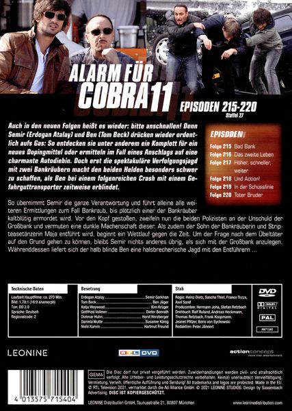 Produktbild: Alarm f&uuml;r Cobra 11 - Staffel 27