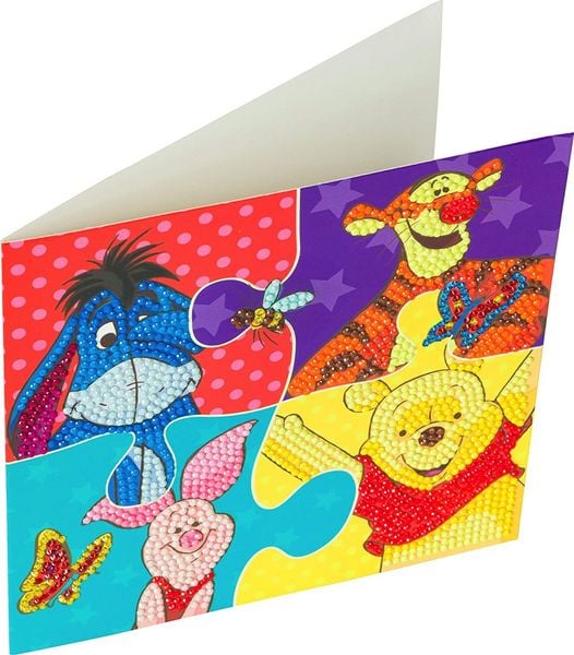 Produktbild: Craft Buddy CCK-DNY806 - Crystal Art, Winnie The Pooh Puzzle,18x18cm, Multi