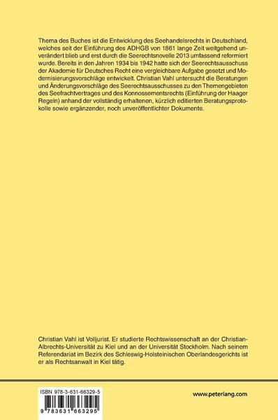 Produktbild: Die gesetzliche Regelung des Seefrachtvertrags im deutschen Recht
