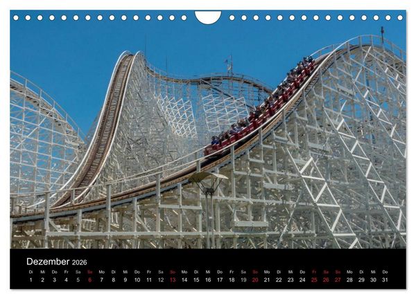 Produktbild: Made for Fear - Der Achterbahnkalender (Wandkalender 2026 DIN A4 quer), CALVENDO Monatskalender