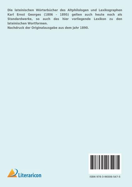 Produktbild: Lexikon der lateinischen Wortformen