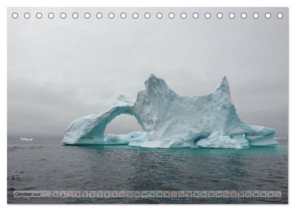 Produktbild: Gr&ouml;nland: Eisberge in der Disko Bucht (Tischkalender 2026 DIN A5 quer), CALVENDO Monatskalender