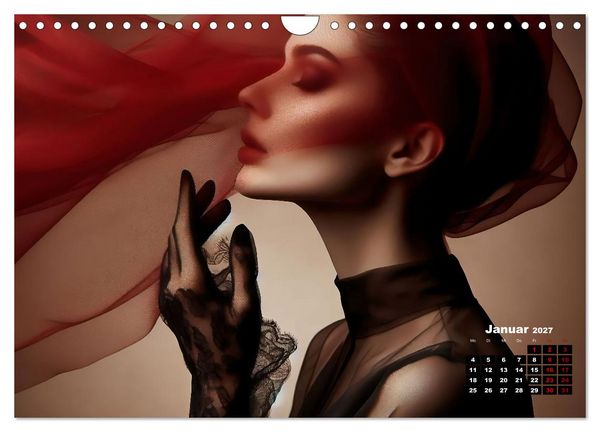 Produktbild: Eleganz, Farbe und Anmut (Wandkalender 2027 DIN A4 quer), CALVENDO Monatskalender