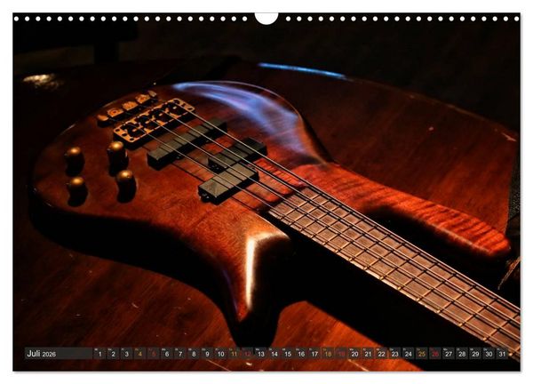 Produktbild: Bassgitarren - einfach cool (Wandkalender 2026 DIN A3 quer), CALVENDO Monatskalender