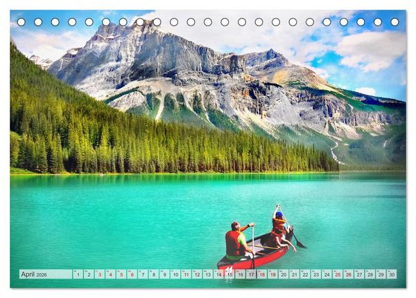 Produktbild: Nationalparks der Welt (Tischkalender 2026 DIN A5 quer), CALVENDO Monatskalender