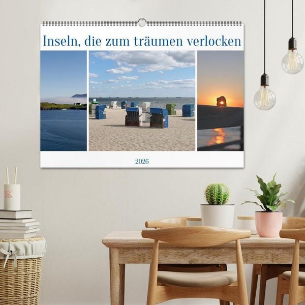 Produktbild: Inseln, die zum tr&auml;umen verlocken (Wandkalender 2026 DIN A2 quer), CALVENDO Monatskalender